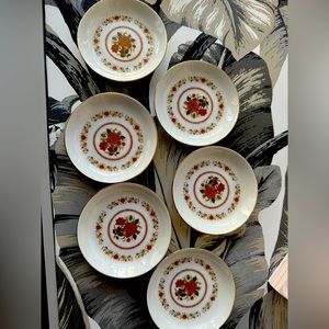 Vintage Tatung Taiwan Soy Sauce Dish Set of 6